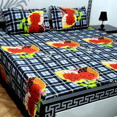 Cotton Satin King Size Bed Sheet STN 030